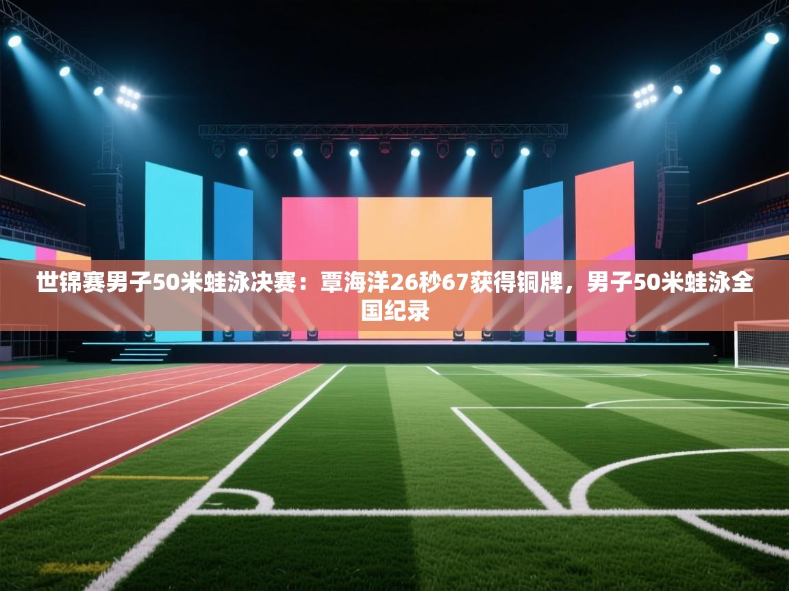 世锦赛男子50米蛙泳决赛：覃海洋26秒67获得铜牌，男子50米蛙泳全国纪录  第1张