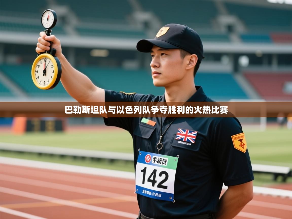 巴勒斯坦队与以色列队争夺胜利的火热比赛